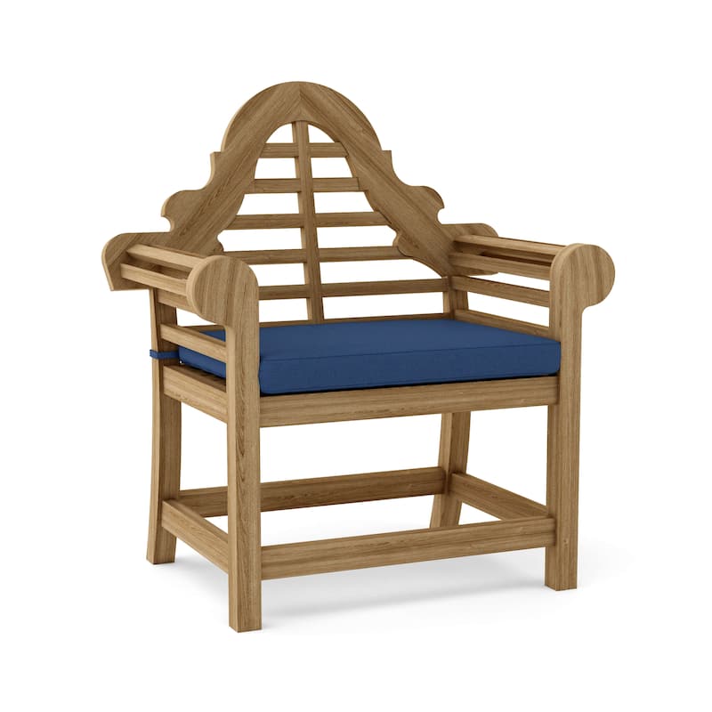 Marlborough Teak Outdoor Dining Chair - N/A