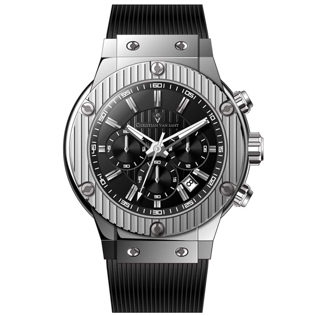 Christian Van Sant Men's Monarchy Black Dial Watch - CV8140 - 6 (36)