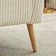 preview thumbnail 33 of 31, 50.78" Modern Loveseat Couch Sofa, Corduroy Fabric Upholstered 2-Seat Sofa, Loveseat with Wooden Walnut Legs