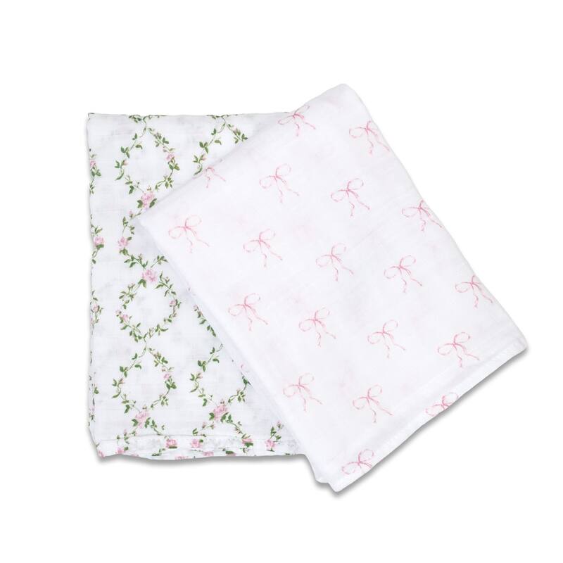 lulujo 2 PK Muslin Swaddling Blankets