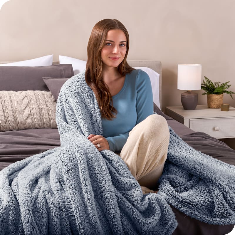 Faux Shearling Blanket