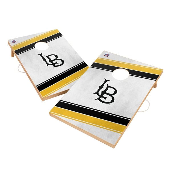slide 2 of 5, Cal State Long Beach 49ers CSULB Regulation 2x4 Cornhole Set