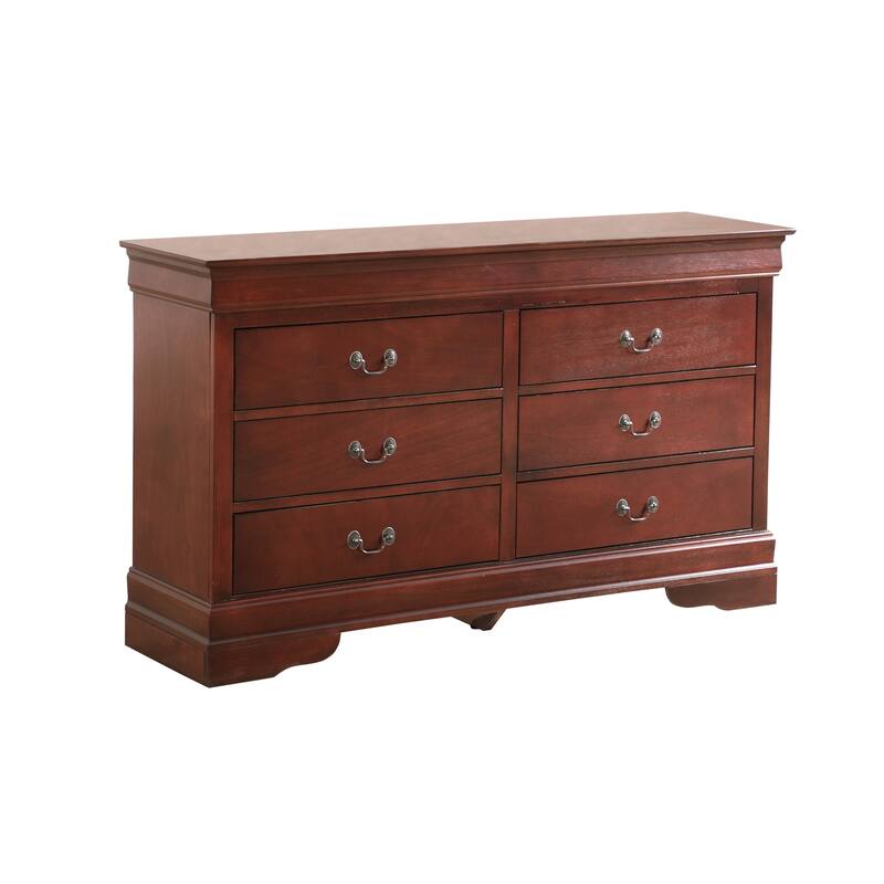 Traditional Style Dresser with 6 Drawers