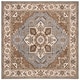 preview thumbnail 23 of 51, SAFAVIEH Handmade Royalty Shafa Traditional Oriental Wool Rug 7' Square - Light Blue/Beige - Square