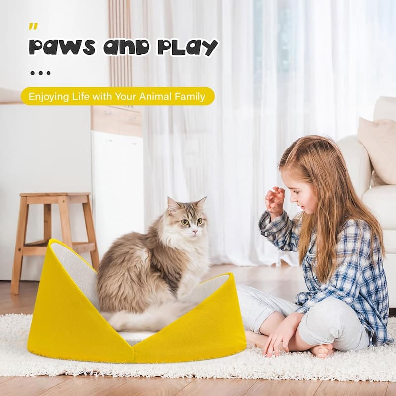 WOWMAX Large Cat Beds for 2 Cats Rest and Sleeping,30 x 25 Inch - N/A