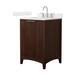 Option Dark Walnut / Carrara Cultured Marble Top /