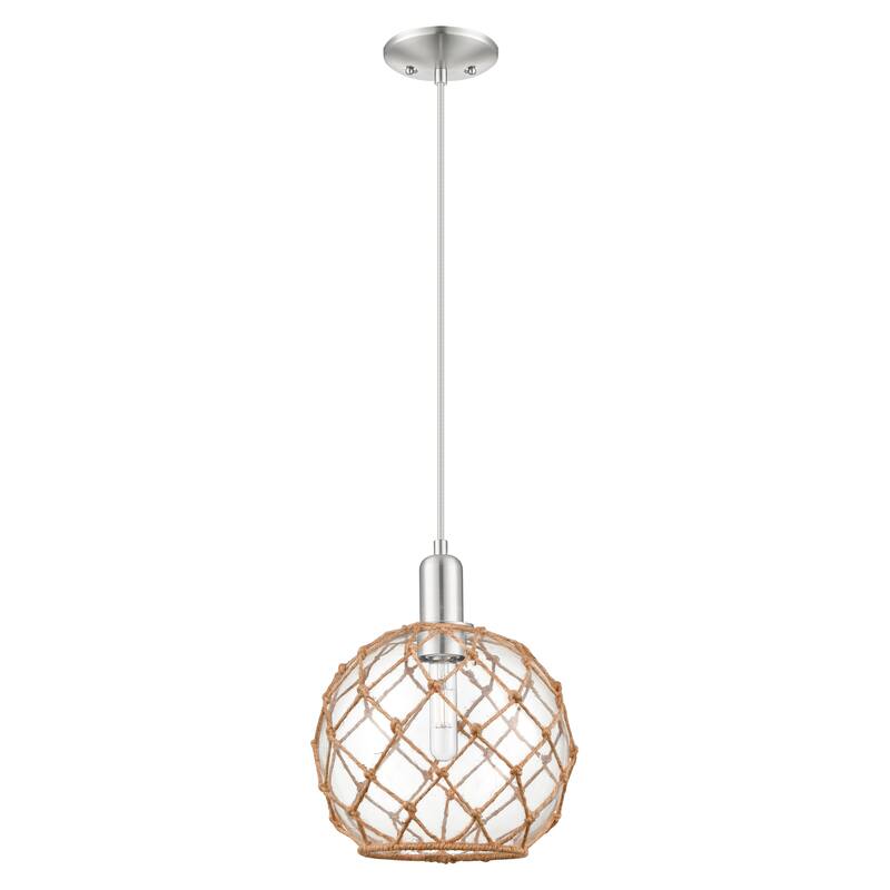 Innovations Lighting Endless Possibilities Arcadia - Farmhouse Rope - 1 Light 10" Cord Hung Mini Pendant