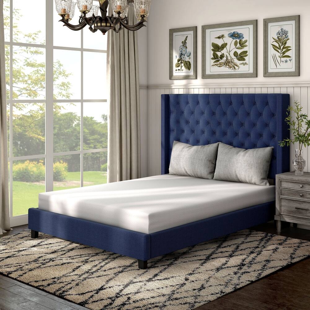 Furniture of America Premium 8-inch Bamboo Charcoal Gel Infused Memory Foam CertiPUR-US Certified Medium Firm Mattresses