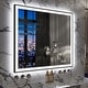 preview thumbnail 28 of 49, Extra Large Black Frame LED Bathroom Vanity Mirror with 3 Years Warranty and UL Certified 40x36