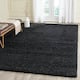 SAFAVIEH Laguna Shag Verdiana Solid Color 2-inch Thick Shag Rug - 8'6" x 12' - Black