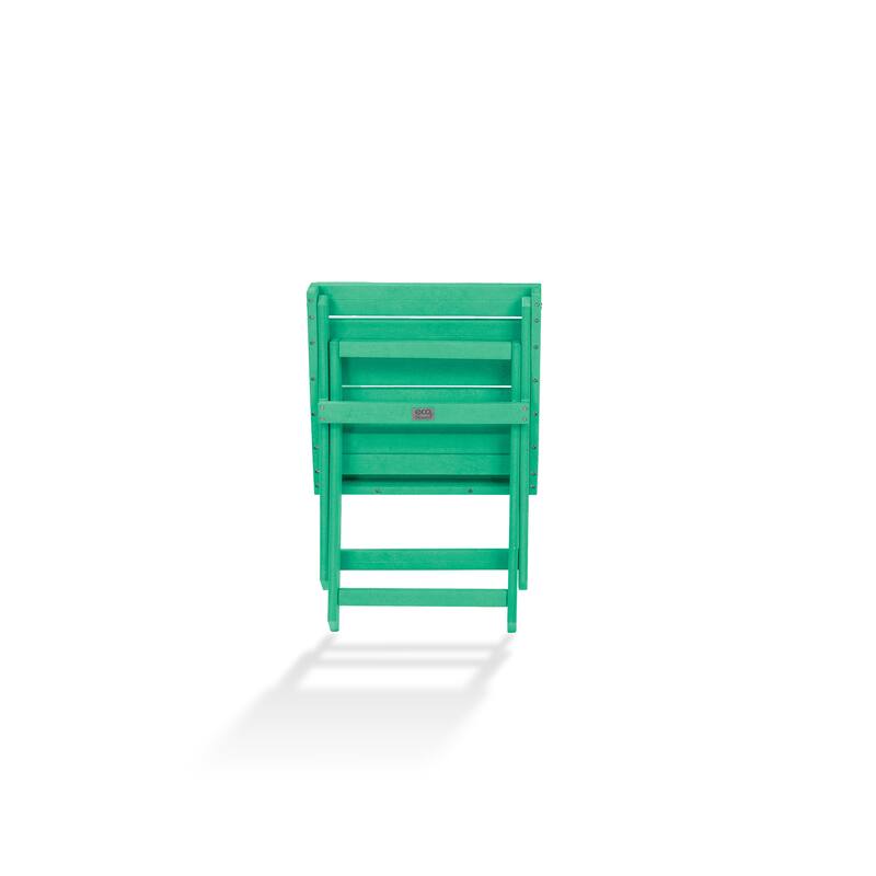 Santorini Fully Assembled All-Weather Recycled HDPE Outdoor Folding Side Table