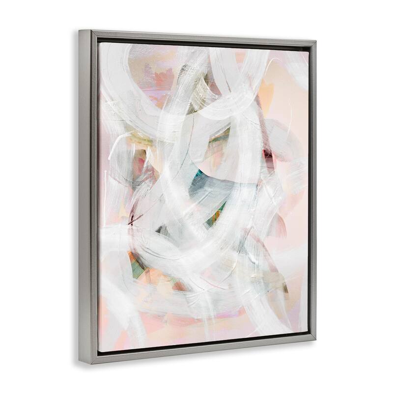 Stupell Tender Moments Abstraction Framed Floater Canvas Wall Art Design By Gemma Bardot