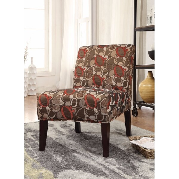 Accent Chair, Stylish Fabric Print