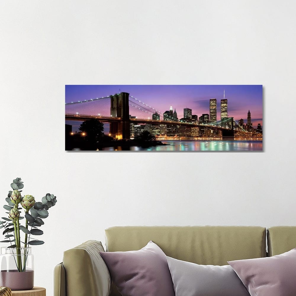 iCanvas "Brooklyn Bridge New York NY USA" by Panoramic Images Canvas Print