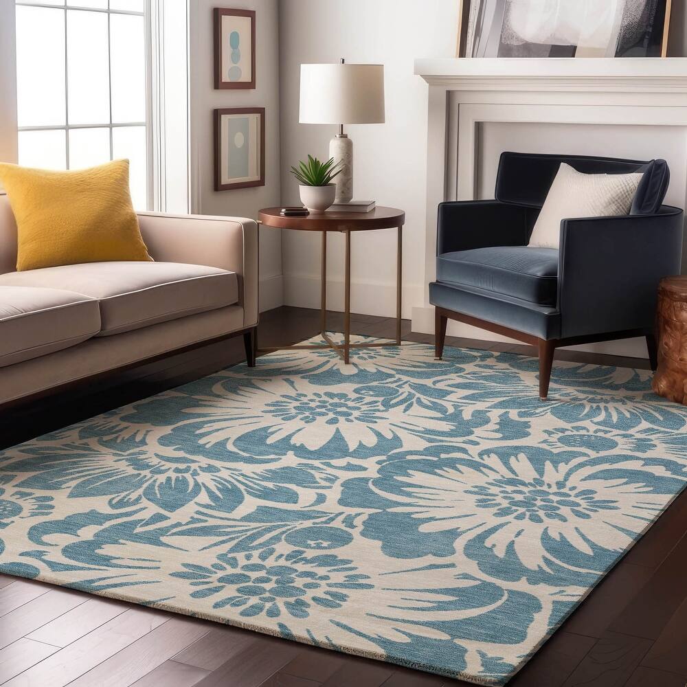 Premium Washable Super Soft Modern Floral Mayfield Rug