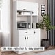 preview thumbnail 17 of 43, Living Skog Pantry Kitchen Microwave Storage Cabinet