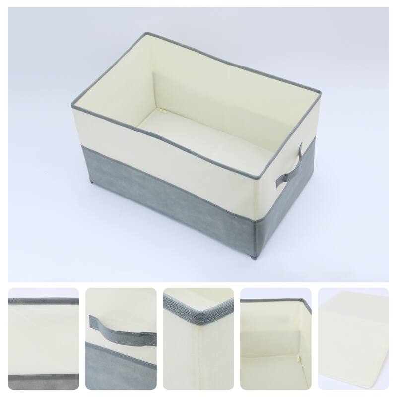 Fabric Storage Cube with Handles, 1 Pack Collapsible Storage Bin Basket for Shelves Closet Organizing Clothes