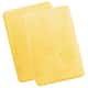 Clara Clark Ultra Soft Plush Bathroom Rug - Non-Slip, Velvet, Memory Foam Bath Mat - Set of 2 - Set of 2 20x32 - Custard Mallow Yellow