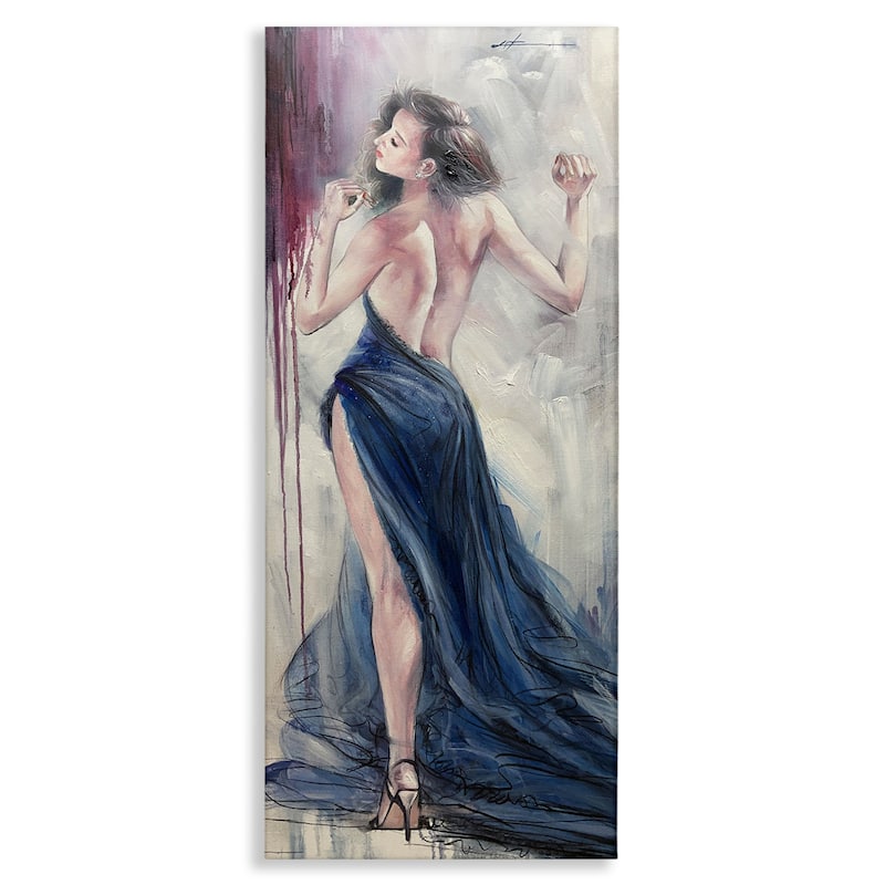 Stupell Trendy Elegance Visage Canvas Wall Art Design By Lucille Lee - 17 x 40