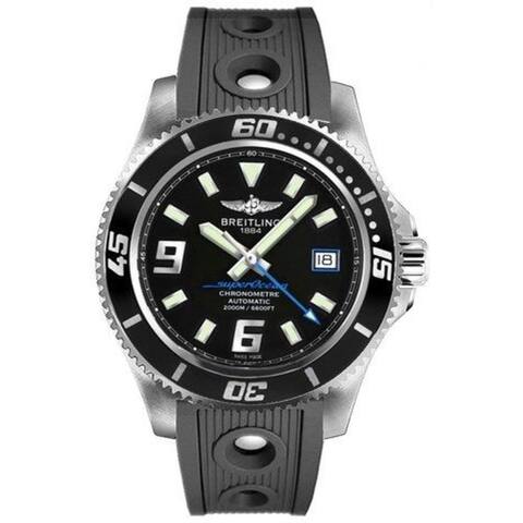 Breitling Men's 'Superocean 44' Black Rubber Watch