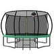preview thumbnail 1 of 10, 12' Outdoor Recreational Trampoline with Safety Enclosure Net Green