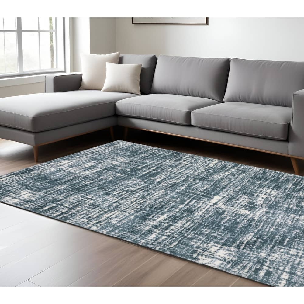 HomeRoots Geometric Industrial Runner Area Rug