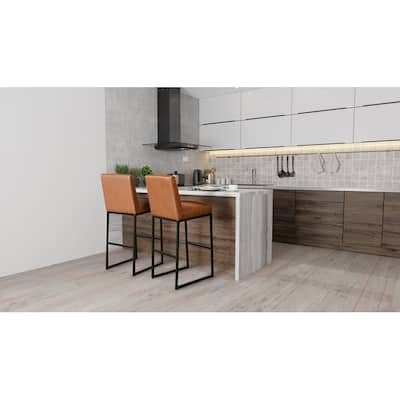 Seville Bar Stool 30" Brown by Kosas Home