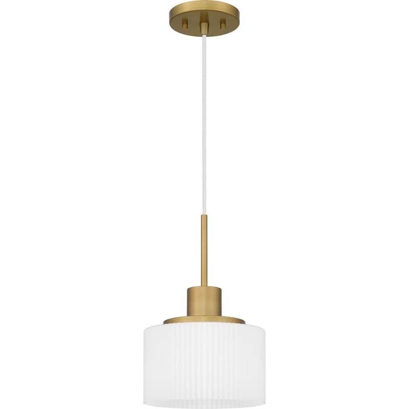 Quoizel Piccolo Pendant One Light Mini Pendant - Aged Brass