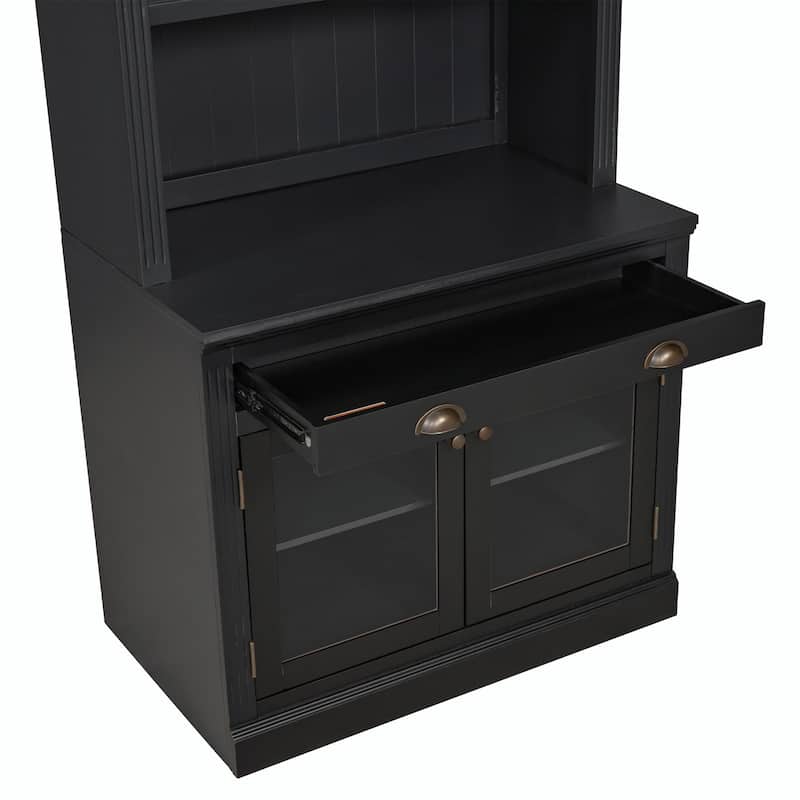 83.4" Tall Bookshelf with LED Lighting