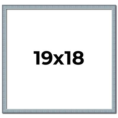 19x18 Frame Rustic Sky Blue Solid Wood Picture Frame | 0.75 Inch