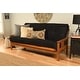 preview thumbnail 16 of 27, Porch & Den Kern Full-size Futon Frame and Mattress Set Suede Black