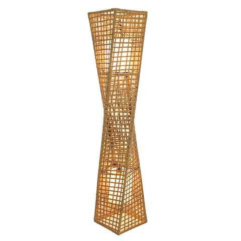 Phuket 51" 2-Light Handcrafted Rattan Floor Lamp, Artiva USA - 51