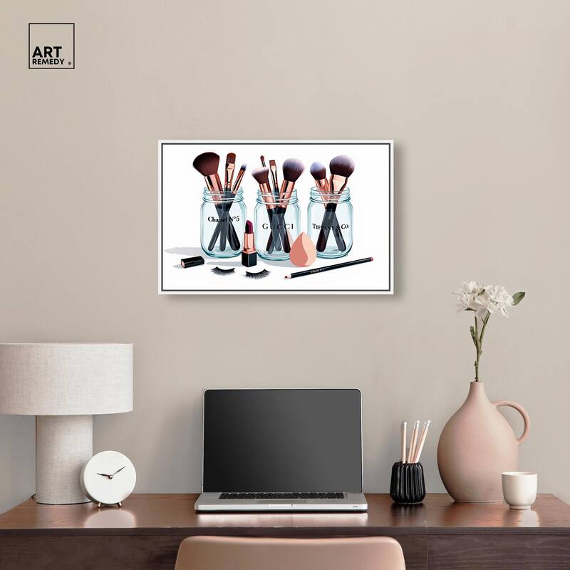 Glamour Glassware Canvas by Art Remedy