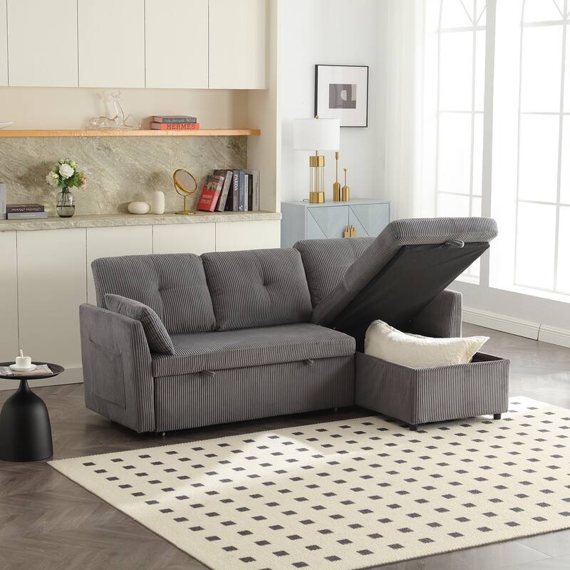 Modular Sectional Sofa L Shaped Modular Couch with Reversible Chaise