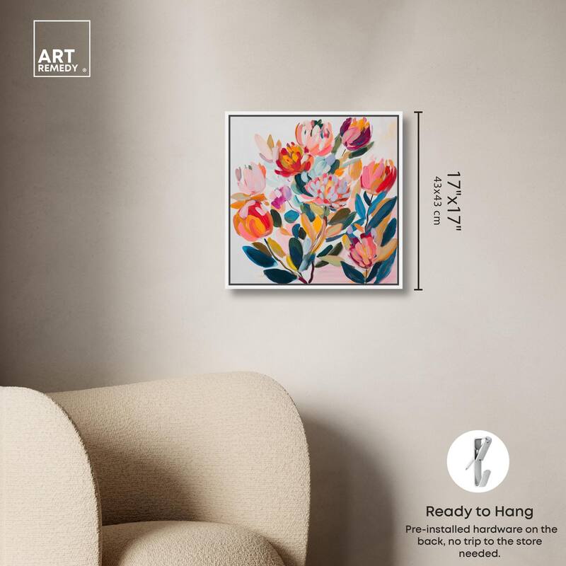 Contemporary Flora II Canvas by Art Remedy