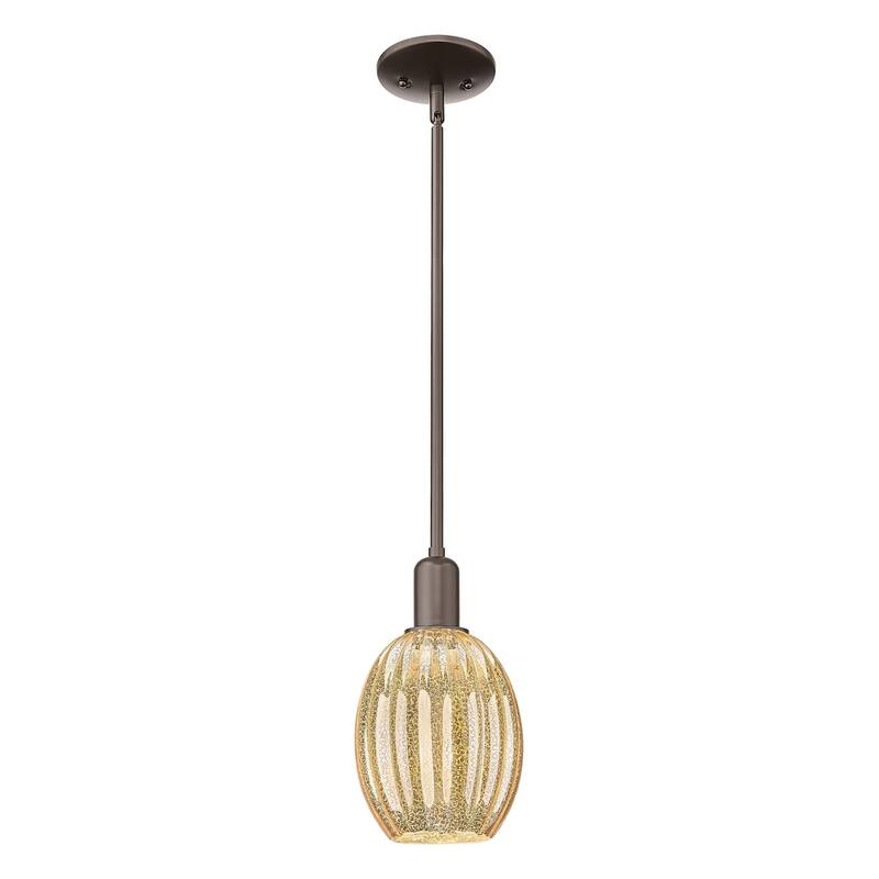 Innovations Lighting 716-1S-11-6 Preston Pendant Preston 6" Wide Mini - Oil Rubbed Bronze / Mercury
