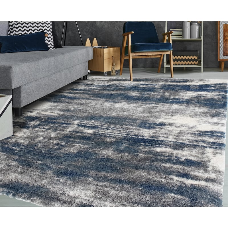 Noori Rug Lux Madison Abstract 2-Inch Shag Area Rug