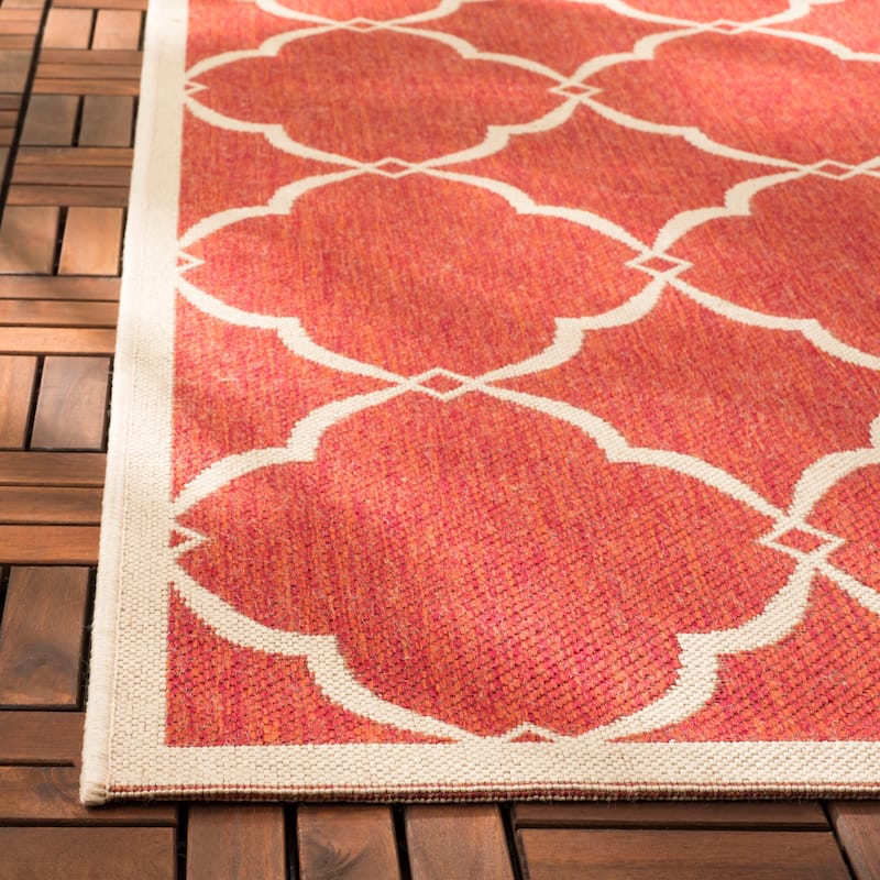 SAFAVIEH Beach House Caetana Indoor /Outdoor Waterproof Patio Backyard Rug