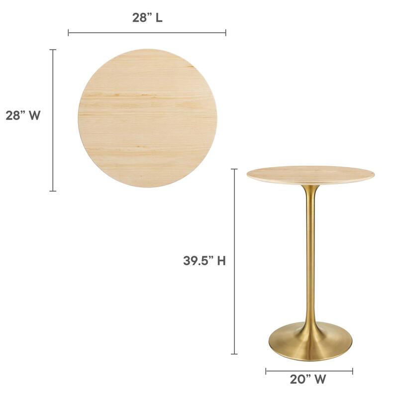Lippa 28" Round Bar Table