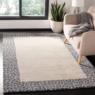 SAFAVIEH Handmade Soho Giselle Border N.Z. Wool Rug
