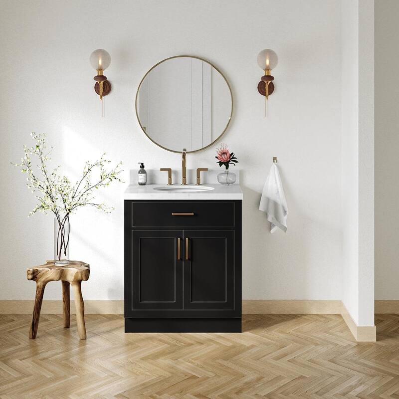 Ariel T030SCQOVO Hepburn 30" Free Standing Single Oval Basin Vanity