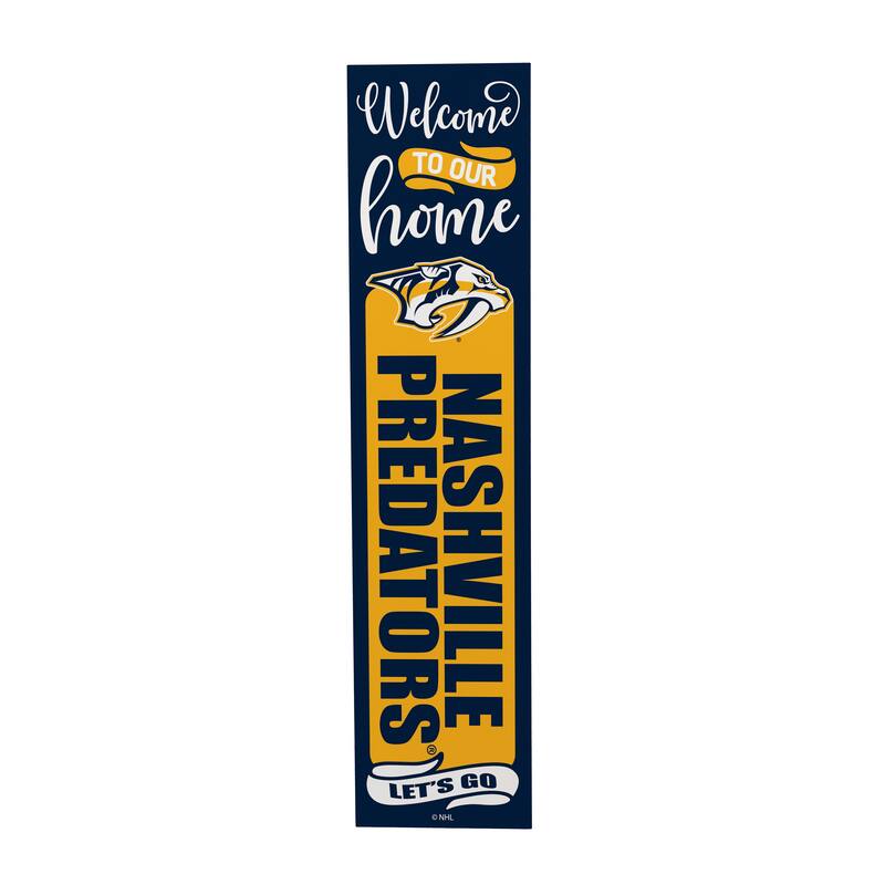 47" Double Sided Seasonal Porch Leaner, Nashville Predators - 47" x 11.25"