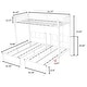 preview thumbnail 12 of 15, Twin Size Triple Bunk Bed with Guardrail, Detachable Metal Bed Frame
