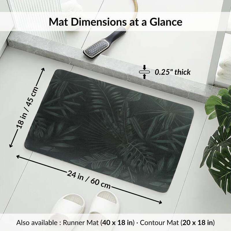 Decorative Bath Mat 24x18 Ultra Absorbent Quick Dry Rug