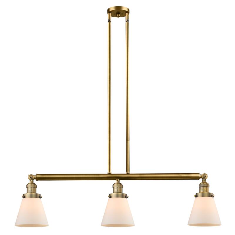 Innovations Lighting Small Cone 3 Light 39" Wide Linear Chandelier