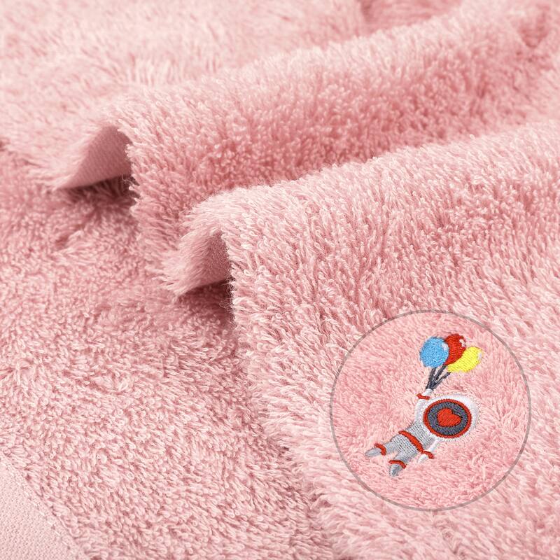 6 Pack Cotton Washcloths, Cartoon Pattern Face Cloths, Highly Absorbent and Lightweight Towels for Bathroom 13"x13"