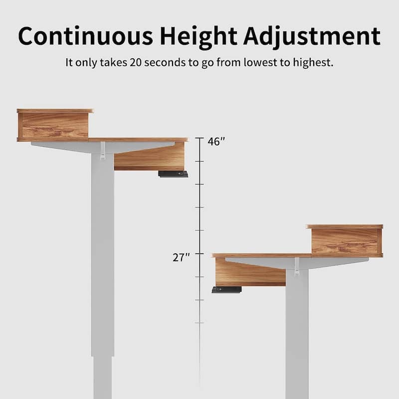 FEZIBO/Home Office Furniture/Wood/Standing Desk With 4 Drawers/Desks