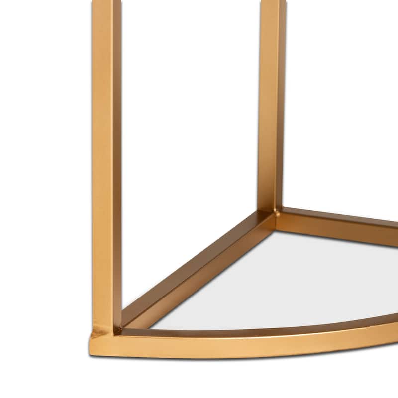 Beale Luxe and Glam Upholstered 1-Drawer Console Table