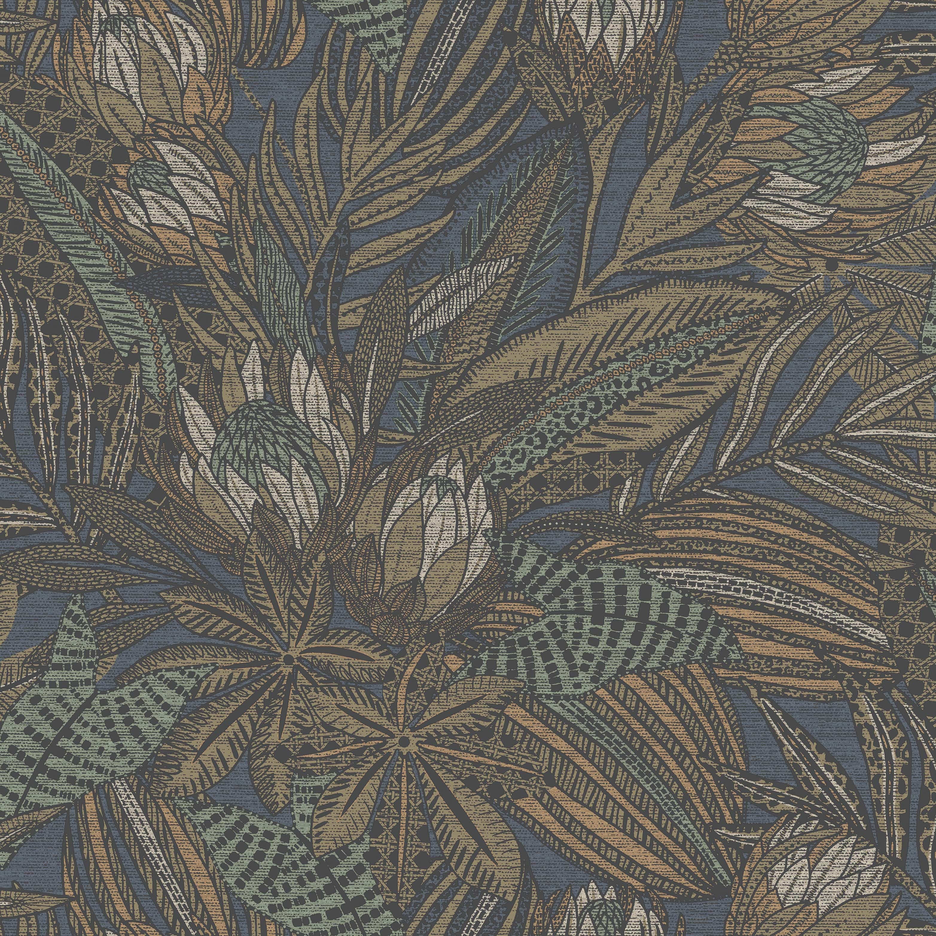 Susara Tropical Textured Eco-Foam Wallpaper – 396in x 20.8in