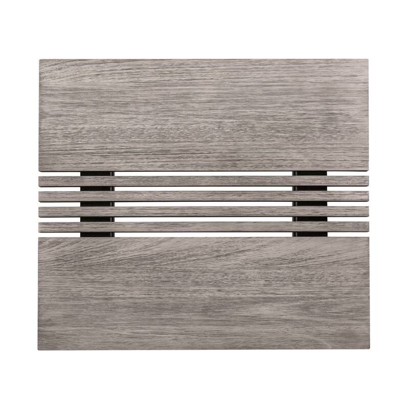 Vivid Modern Solid Wood 4 Piece Outdoor Conversation Set with Olefin Cushions